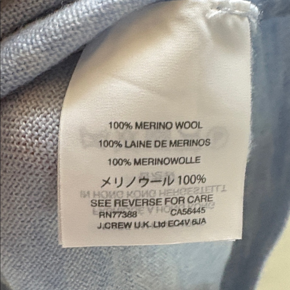 J. Crew Soft Blue Knit Top, XS - Picture 3 of 5